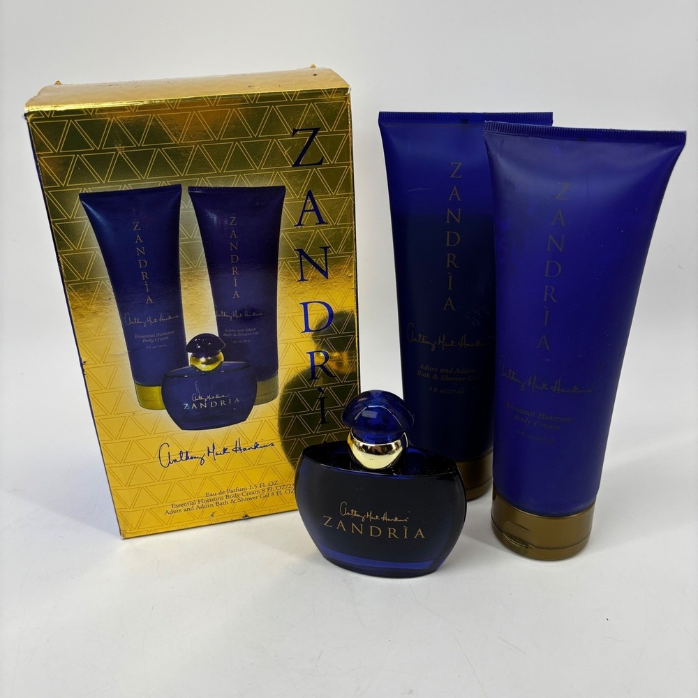 Anthony Mark Hankins Zandria 3pc Fragrance Gift Set EDP Body Cream Shower Gel